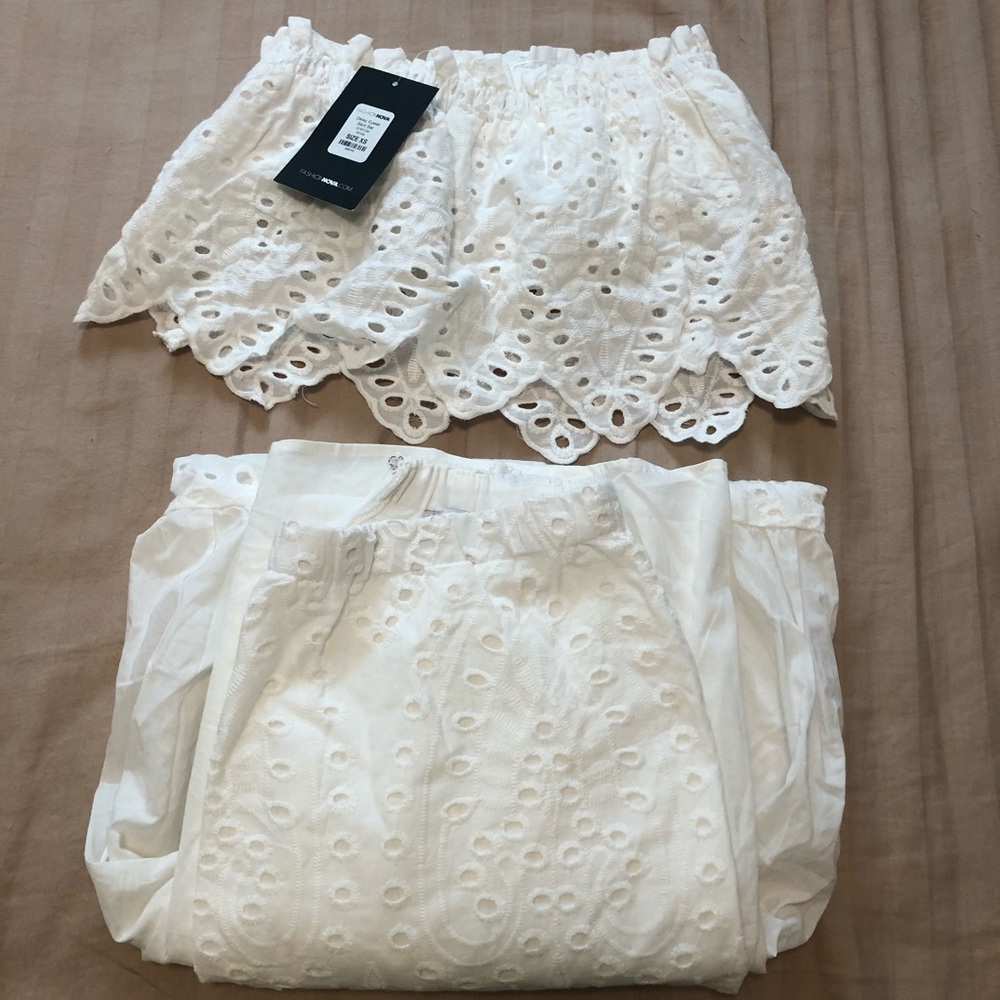 White two piece